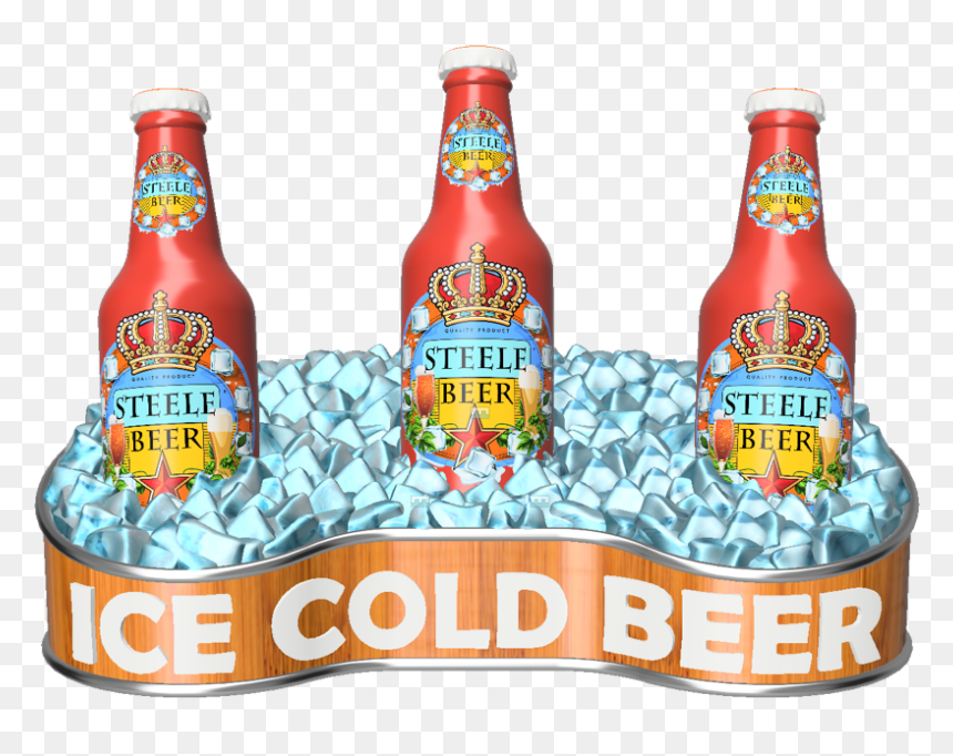 Glass Bottle, HD Png Download - beer bucket png