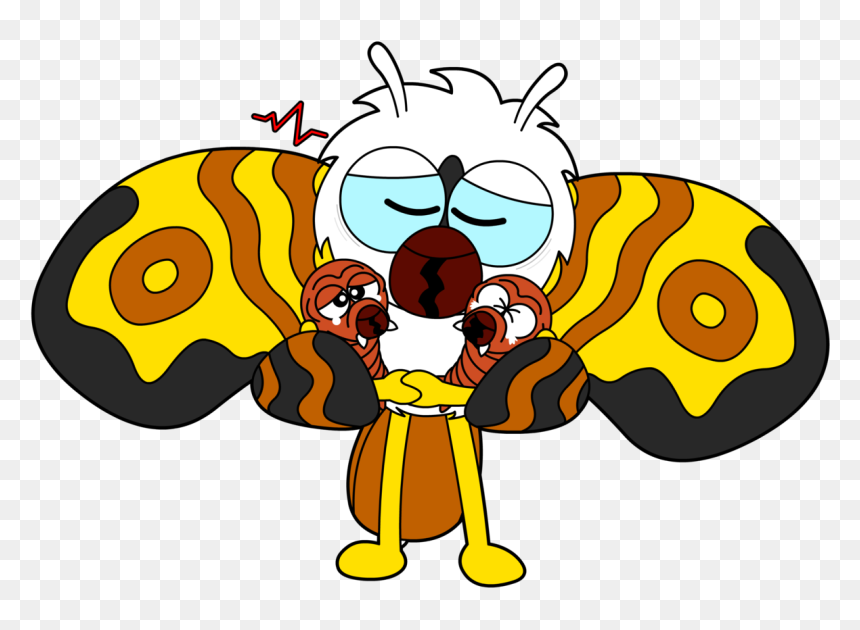 It"s Been One Of Those Days For Mothra - Mothra Cartoon, HD Png Download - mothra png