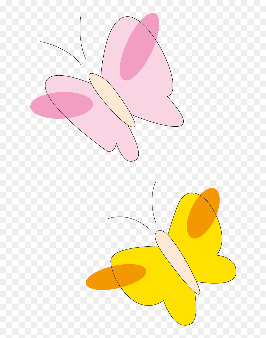 Moth Clipart Brown Pink, HD Png Download - pink butterfly png