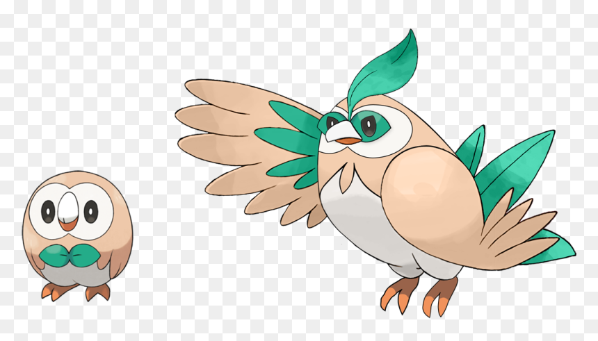 Made A Rowlet Evo To Go With My Litten Evo - Pokémon Sun And Moon, HD Png Download - litten png