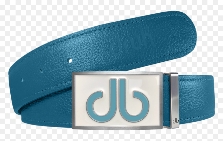 Aqua Full Grain Textured Leather Strap With Buckle - Belt, HD Png Download - belt buckle png