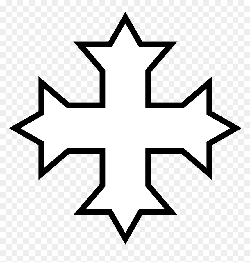 Cross Clipart Outline - Coptic Cross Clipart, HD Png Download - cross clipart black and white png