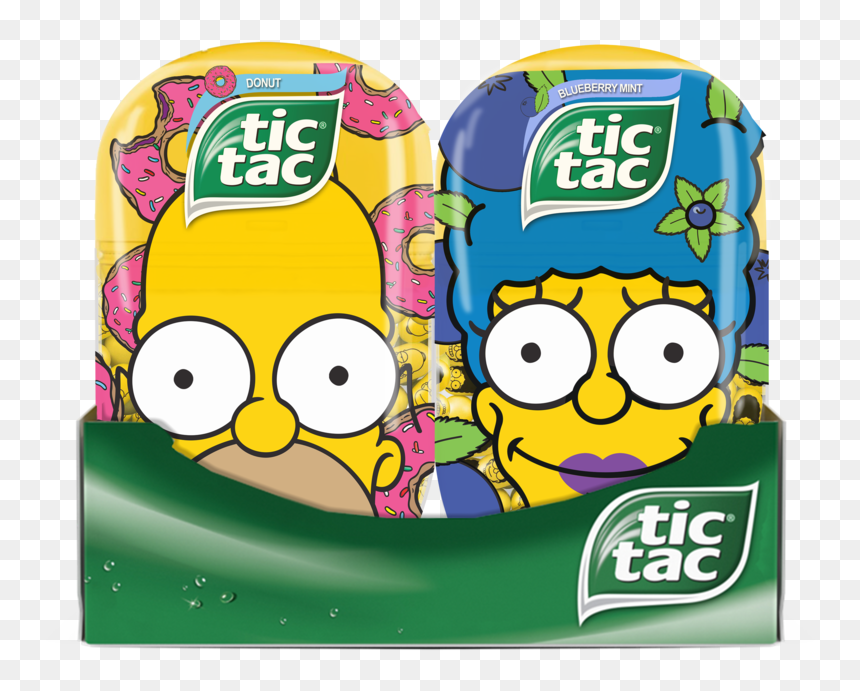 Tray Option1 Homer Marge - Tic Tac Design, HD Png Download - marge simpson png