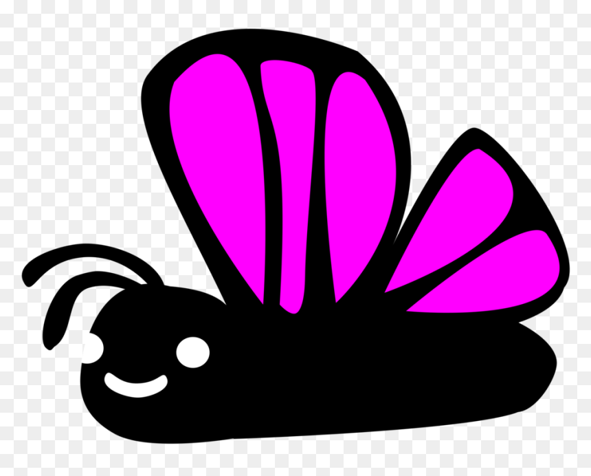 Pink,butterfly,flower - Butterflies, HD Png Download - pink butterfly png