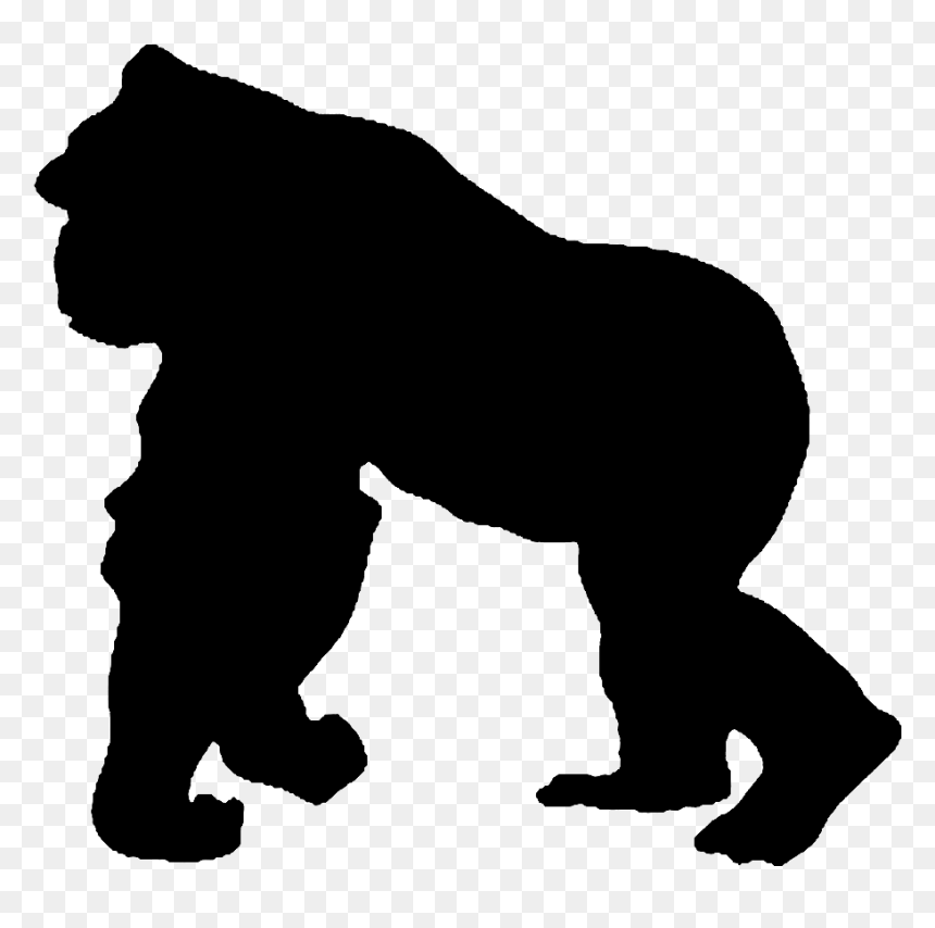 Gorilla Emblem Bo - Gorilla Silhouette Png, Transparent Png - black ops 2 logo png