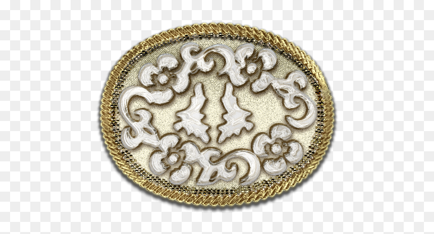 Gold-buckle - Circle, HD Png Download - belt buckle png