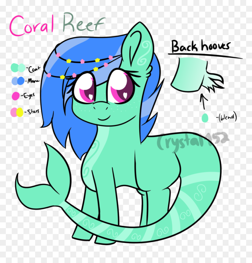 Coral Reef Reference Sheet By Crystalclear152 - Cartoon, HD Png Download - coral reef png