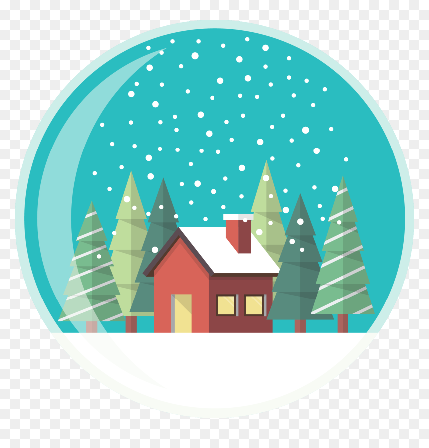 Vector Graphics , Png Download - Bola De Cristal Navidad, Transparent Png - house vector png