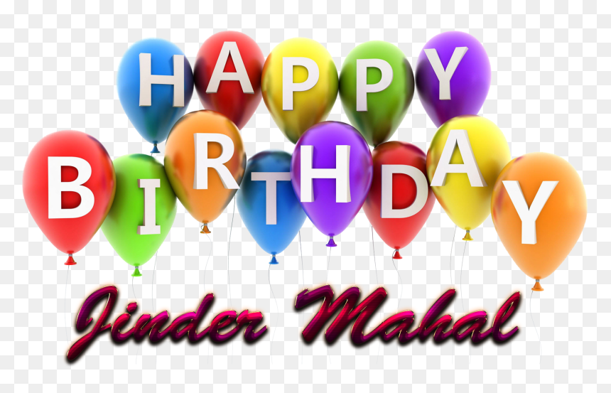 Jinder Mahal Happy Birthday Balloons Name Png - Balloon, Transparent Png - jinder mahal png
