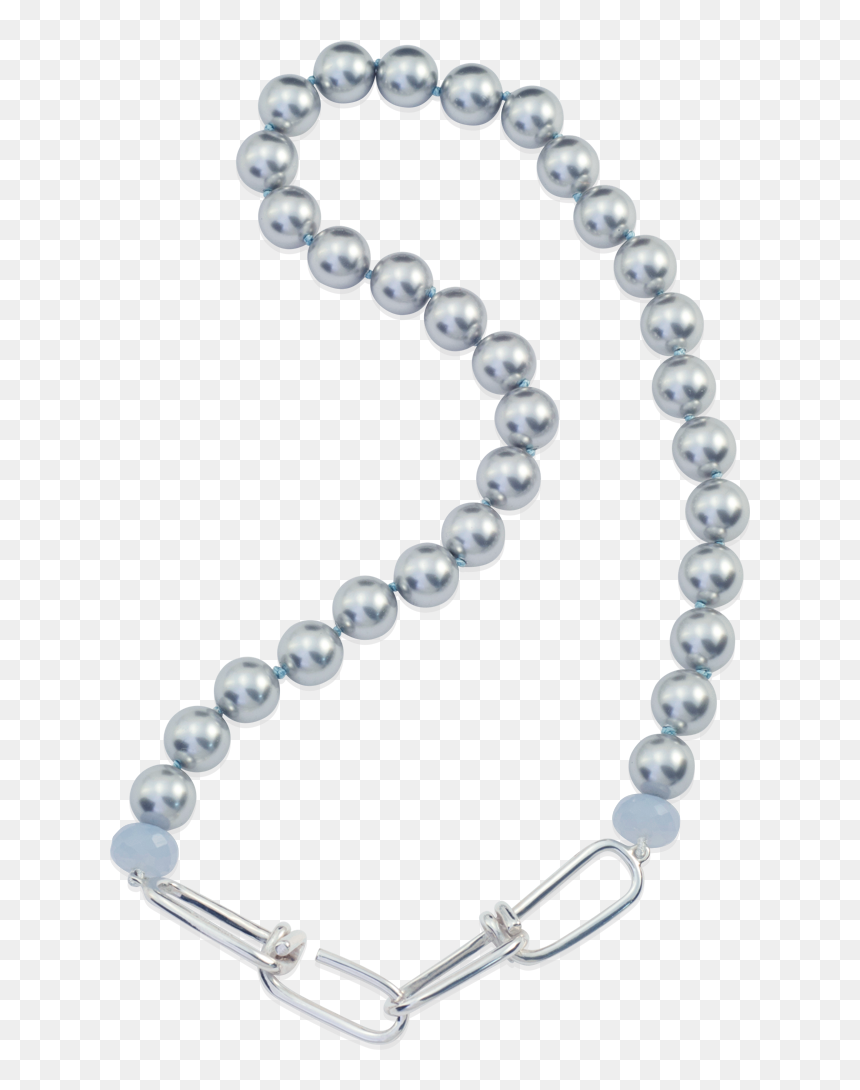 Gold Chains For Men Png Double Link Pearl Necklace - Bead, Transparent Png - pearl necklace png