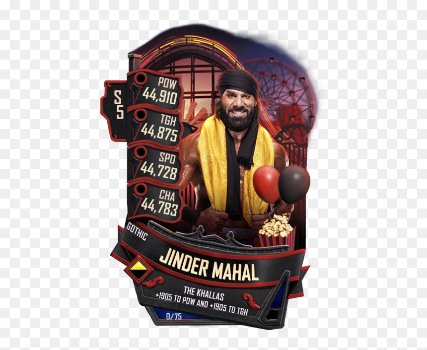Wwe Supercard Jinder Mahal, HD Png Download - jinder mahal png