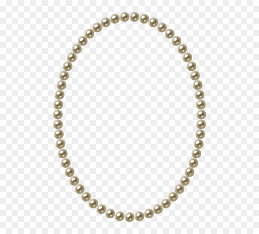 Pearl Frame Png, Transparent Png - pearl necklace png