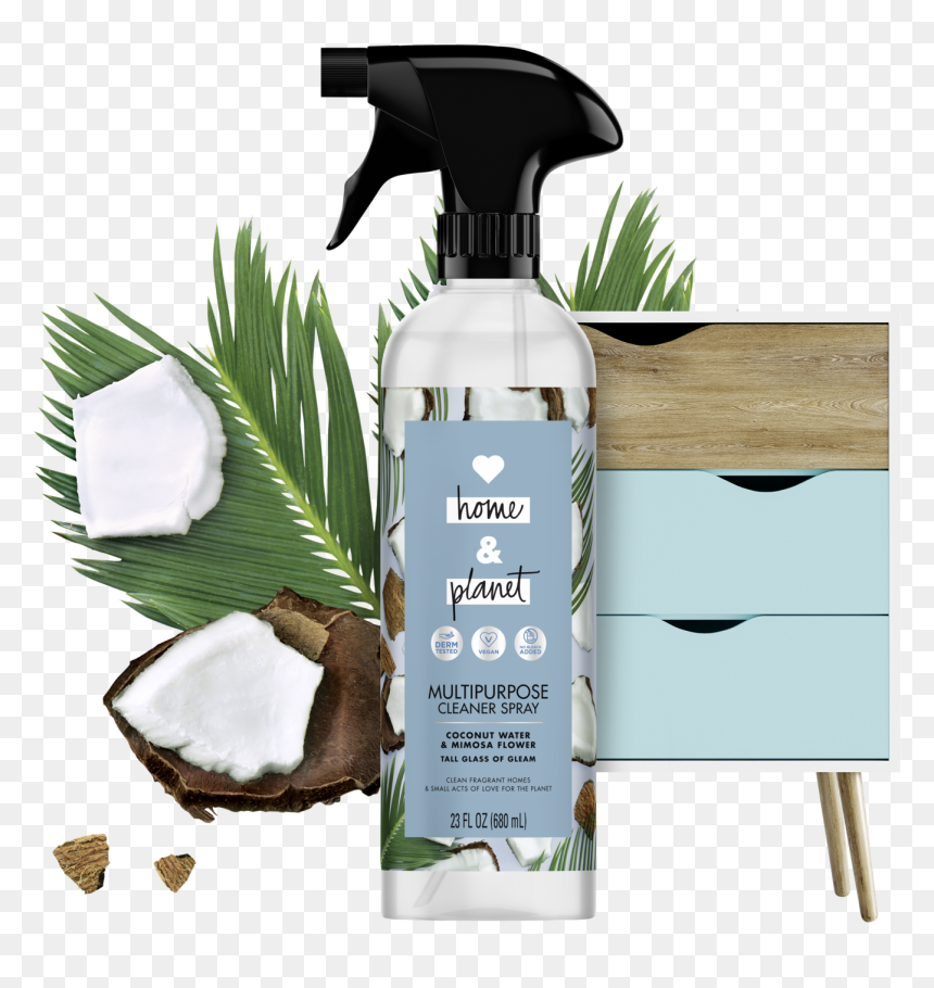 Coconut Water & Mimosa Flower All Purpose Cleaner Spray - Love Home And Planet Spray, HD Png Download - mimosa png
