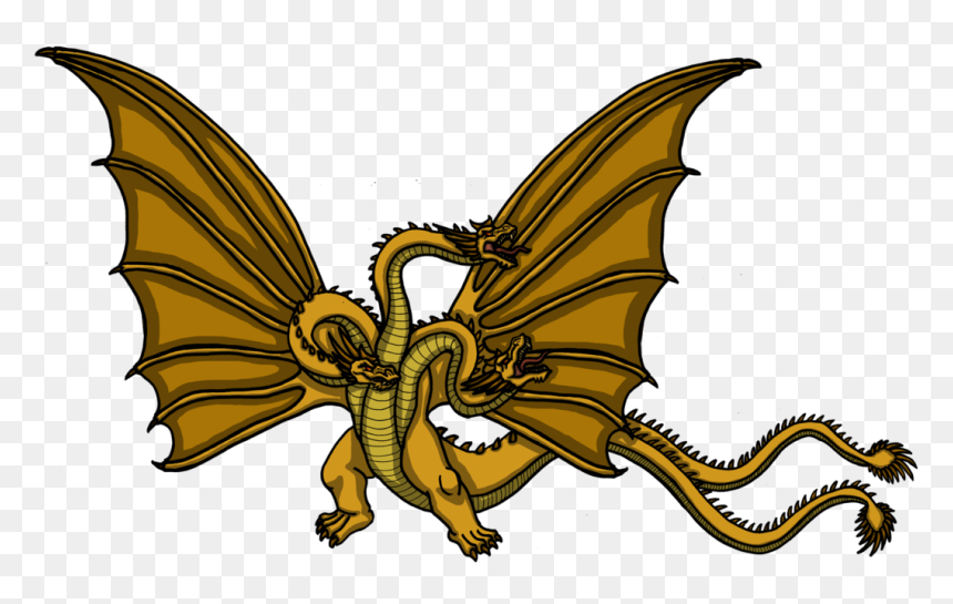 King Clipart Horse - Godzilla King Ghidorah Drawing, HD Png Download - mothra png