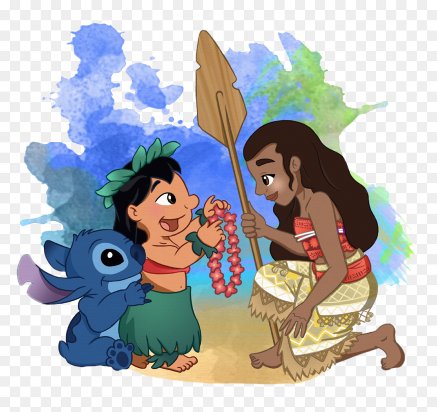 Lilo And Stitch And Moana , Png Download - Lilo And Stitch And Moana, Transparent Png - lilo and stitch png