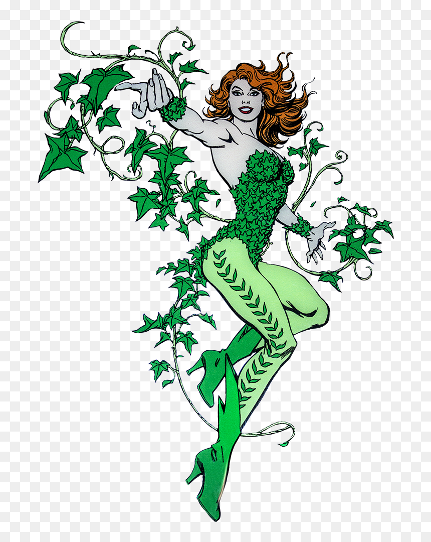 Poison Ivy Character Lensed Emblem - Dc Poison Ivy Png, Transparent Png - poison ivy png