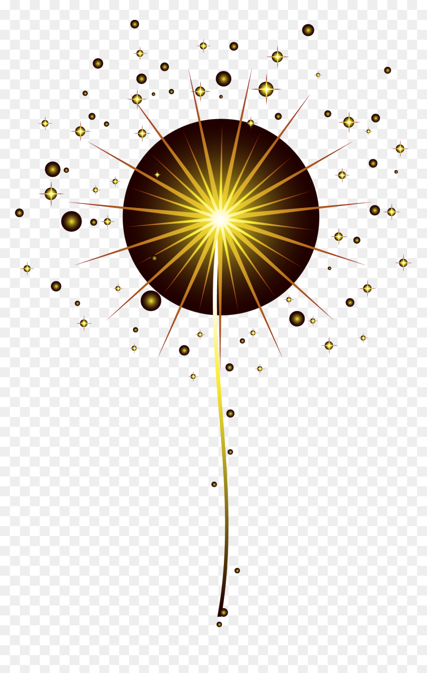 Circle, HD Png Download - gold fireworks png