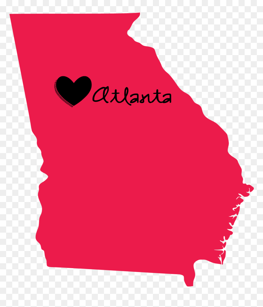 Ga-atlanta Chicktime Is Coming October 11, Clipart, HD Png Download - georgia outline png