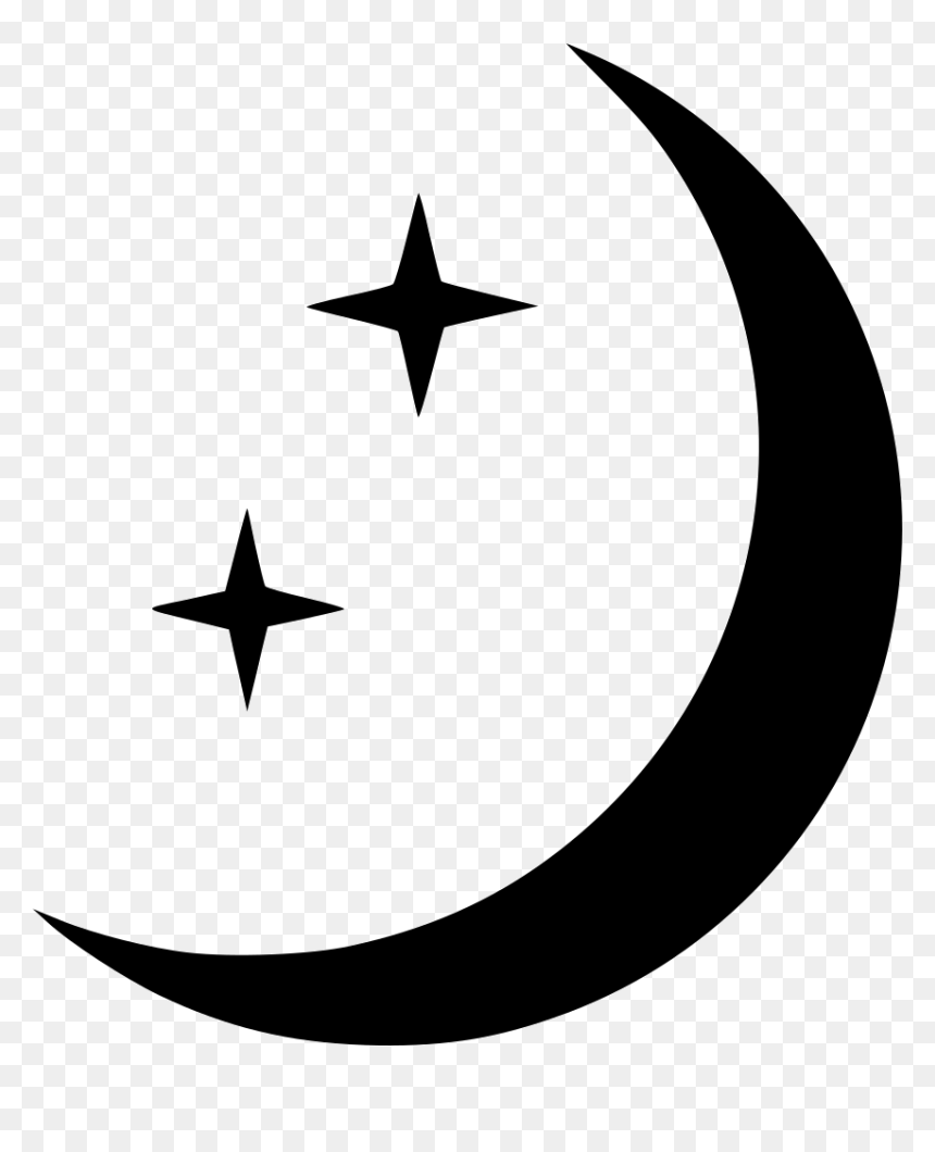 Moon And Stars - Portable Network Graphics, HD Png Download - moon and stars png