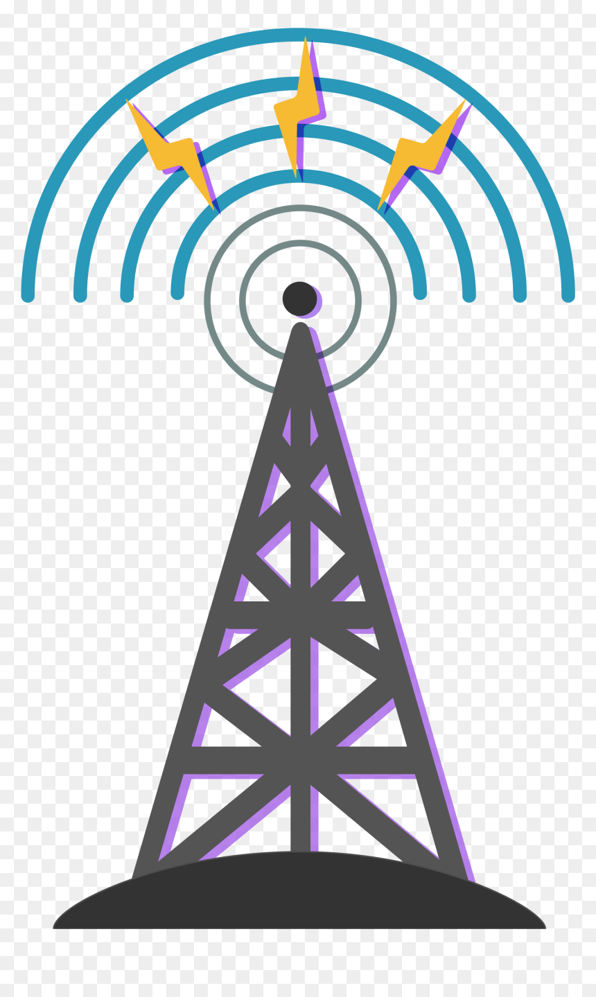 ภาพ วาด เสา ส่ง สัญญาณ, HD Png Download - radio tower png