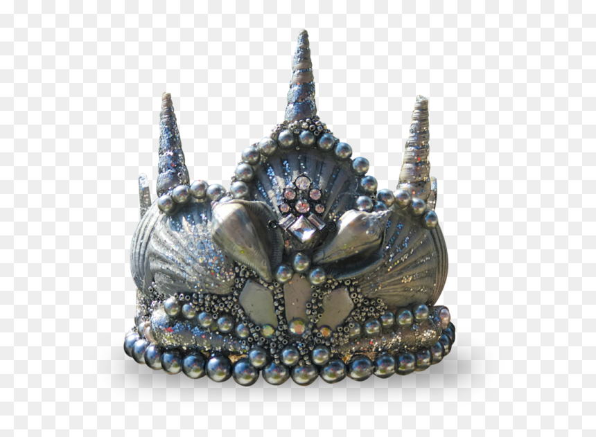 Silver Princess Seashell Crown - Mermaid Crown Transperent Background, HD Png Download - silver crown png