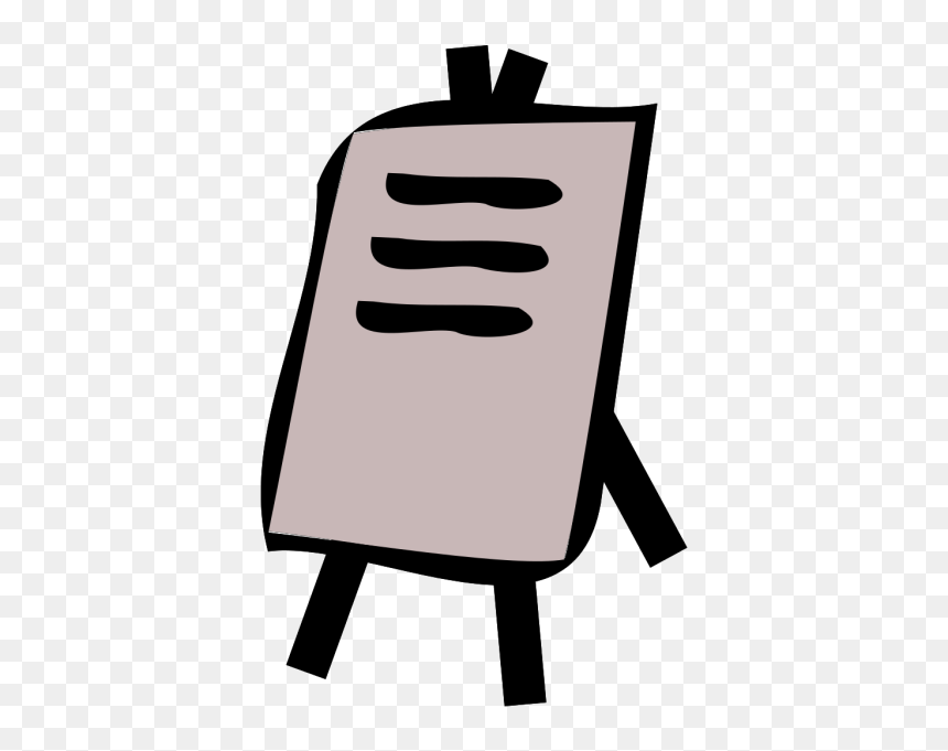 Abstract Easel Png Icons - Chart Paper Clip Art, Transparent Png - easel png