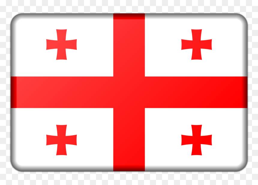 Georgia Flag Clip Arts - Republic Of Georgia Flag, HD Png Download - georgia outline png