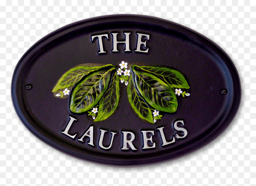 Laurel Leaves House Sign - House Sign, HD Png Download - laurel leaves png
