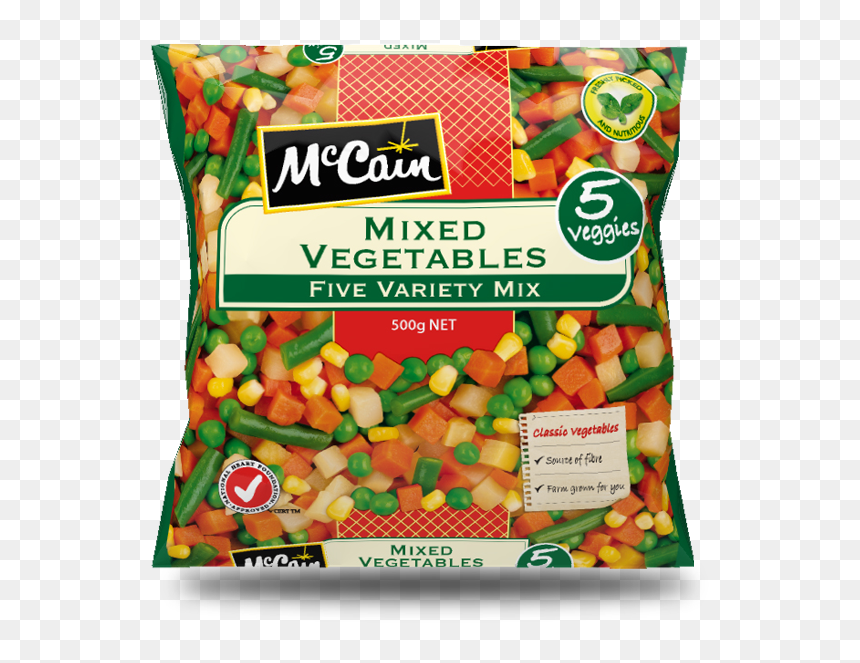 Mccain Mixed Vegetables 6x2kg [each] - Mccain Frozen Mix Vegetable, HD Png Download - veggies png