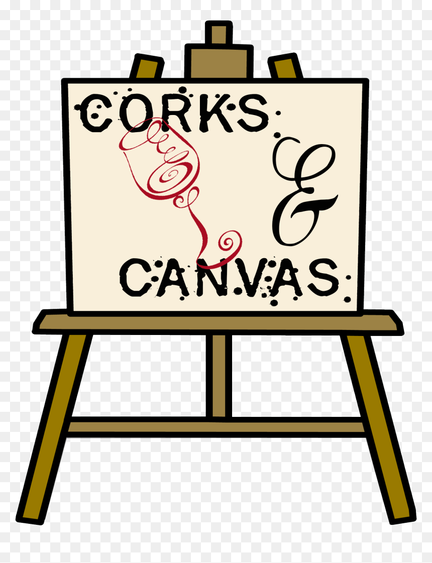 Corks Logo No Background From The Heart - Clipart Easel, HD Png Download - easel png
