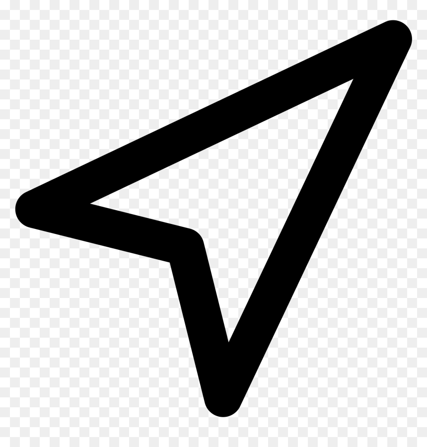 Navigation Arrow Clipart , Png Download - Location Arrow Icon Png, Transparent Png - feathered arrow png