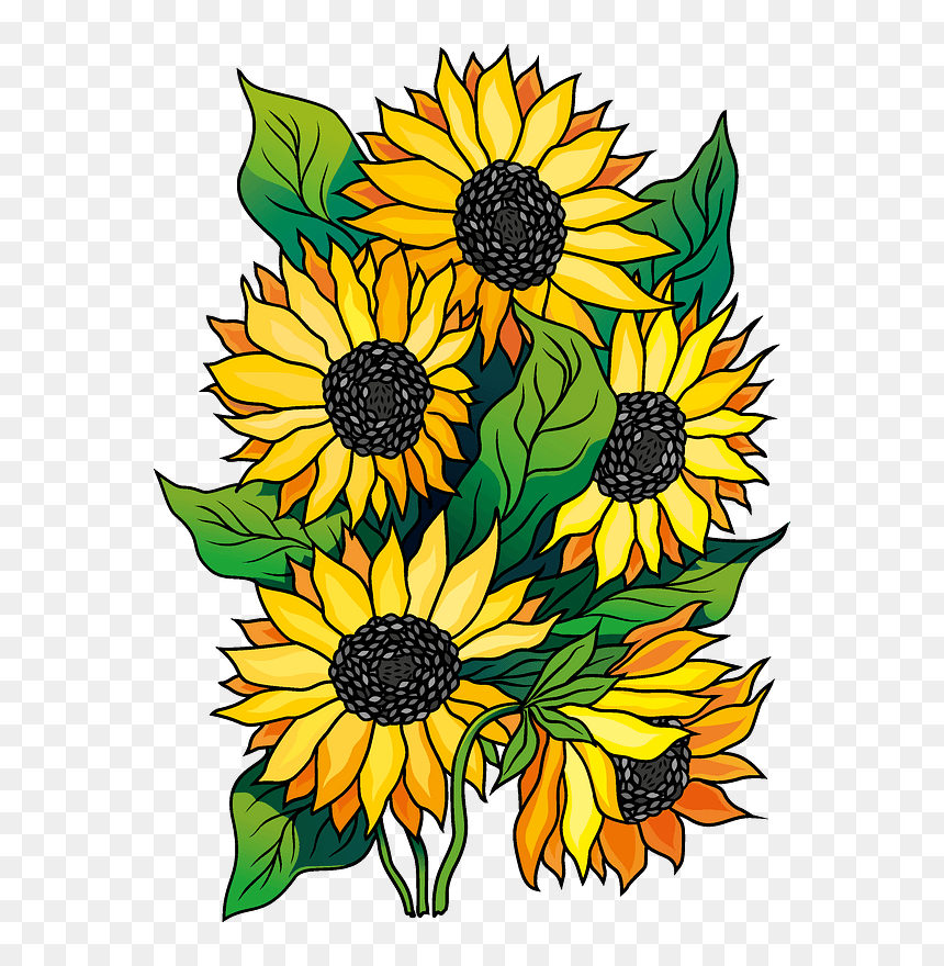 Sunflower Clipart - Sunflower, HD Png Download - sunflower clipart png