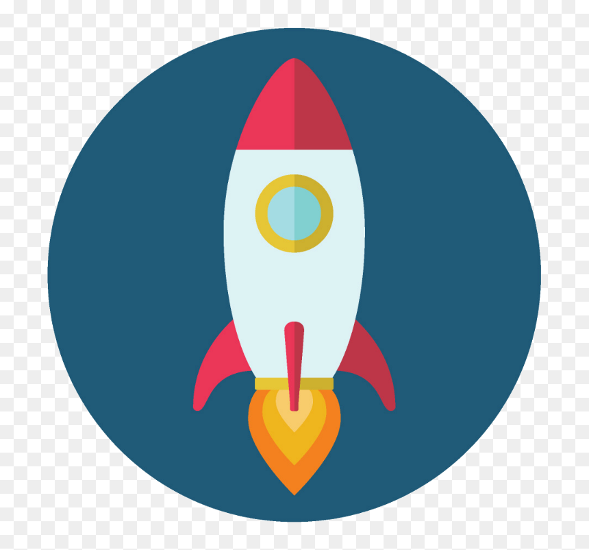 Rocket - Circle, HD Png Download - rocket icon png