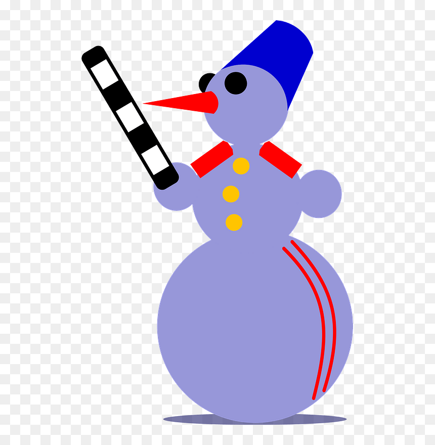 Snowman Traffic Cop By Rones Clipart - Clip Art, HD Png Download - cop png