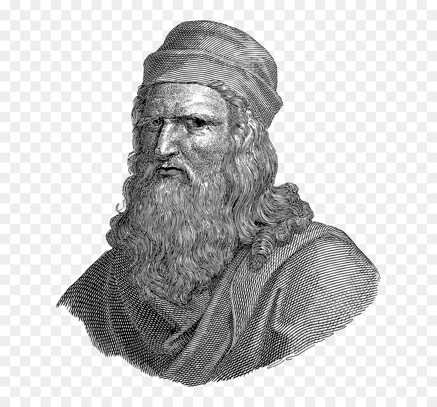 Portret Leonarda Da Vinci, HD Png Download - vitruvian man png