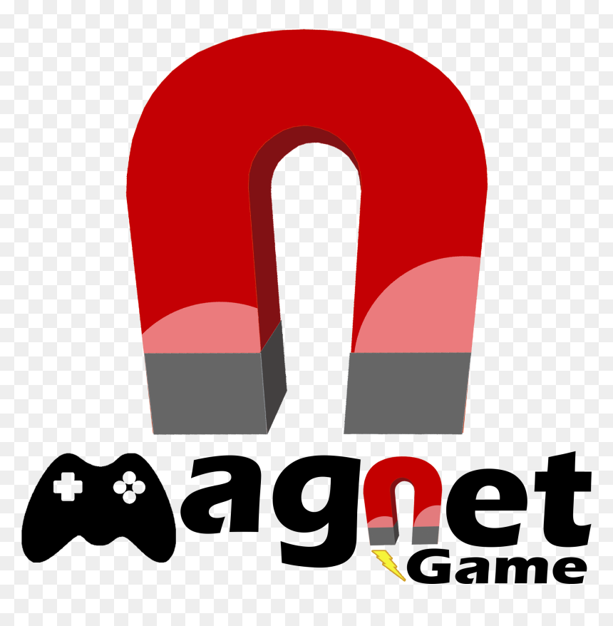 Vector Black And White Game Co Leading Publisher In - Game Magnet Clipart, HD Png Download - magnet png