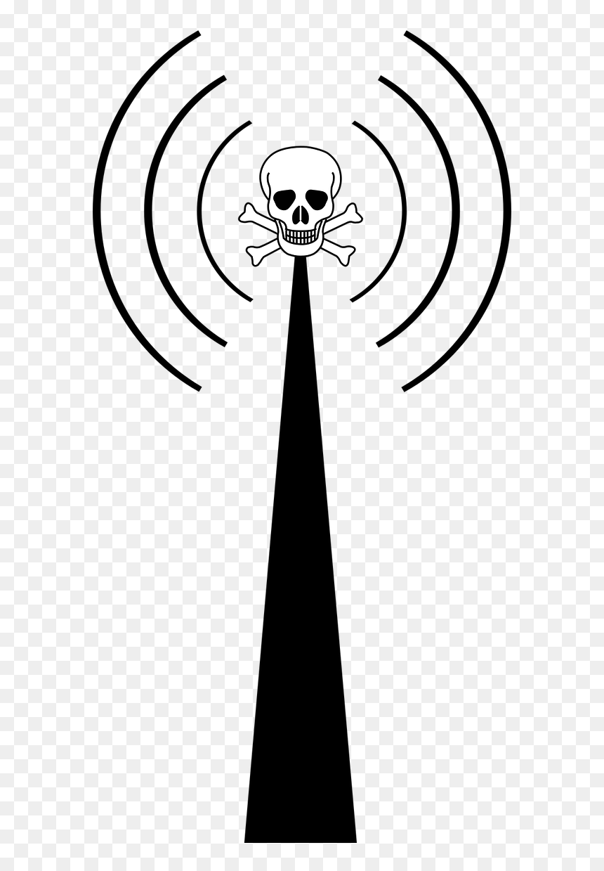 Pirate Radio Illegal Pirate Free Photo - Skull And Crossbones, HD Png Download - radio tower png