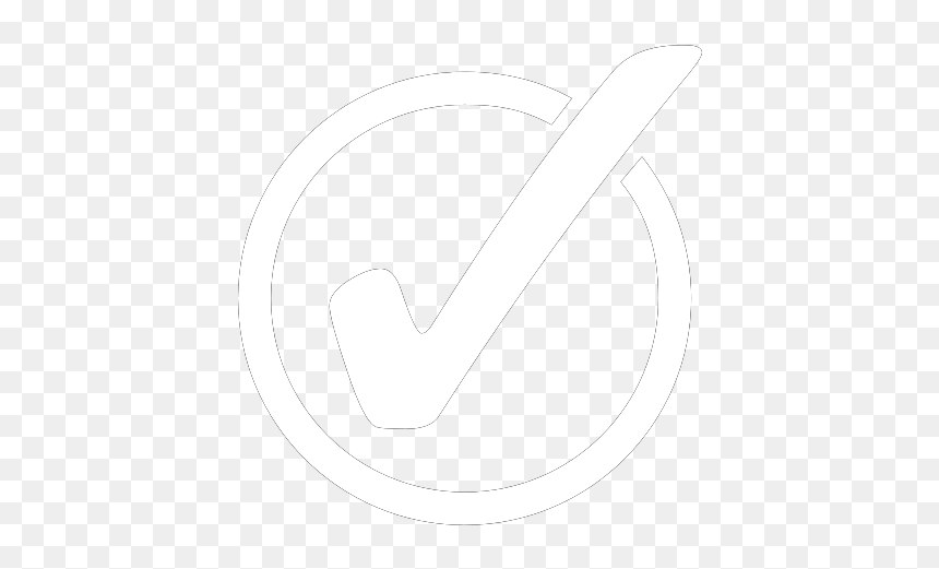 Circle, HD Png Download - white check mark png