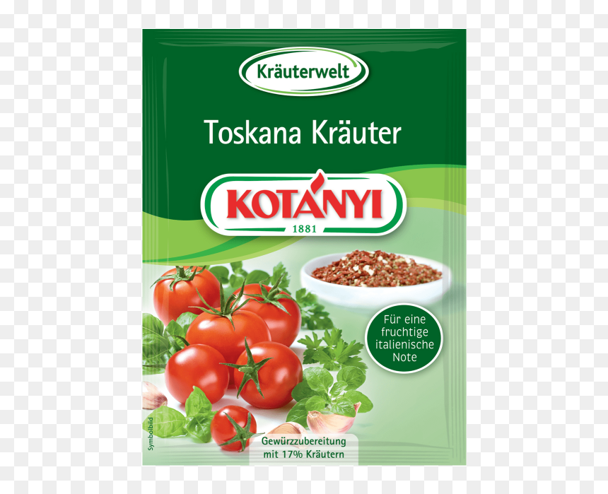 Kotányi Toskana Kräuter In Der Briefpackung - Приправа Котани, HD Png Download - tomato slice png