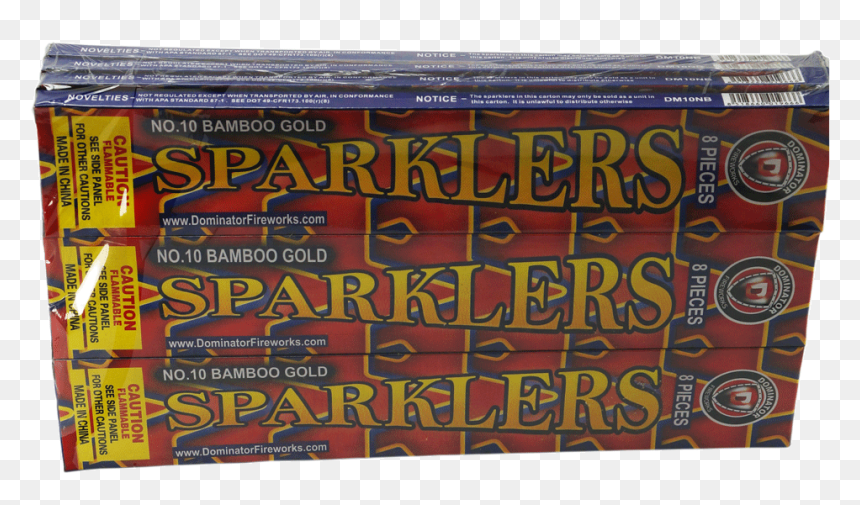 Bamboo Sparklers 12 Pack - Educational Toy, HD Png Download - gold fireworks png