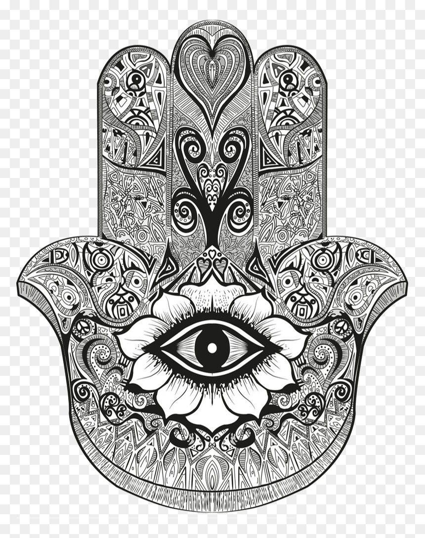 Hamsa, Searching, Makeup Storage, Evil Eye, Mandala, - Muslim Hamsa, HD Png Download - evil eye png