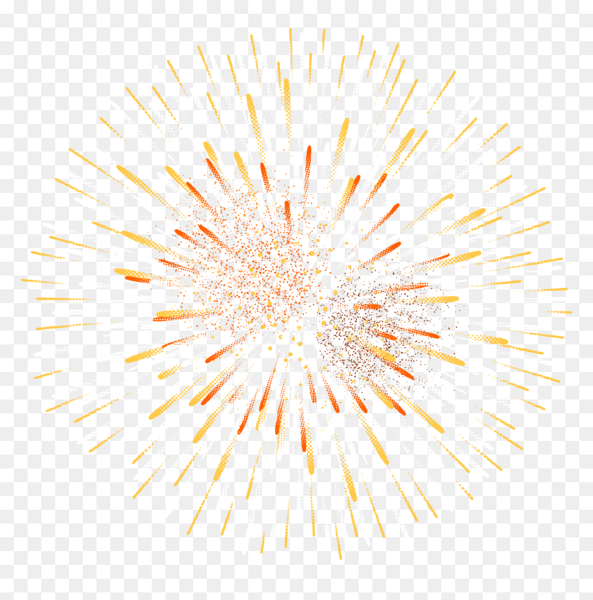 Fireworks, HD Png Download - gold fireworks png