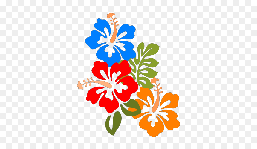 Hibiscus Flower Png Icons - Hawaiian Flower Cartoon Png, Transparent Png - hibiscus flower png