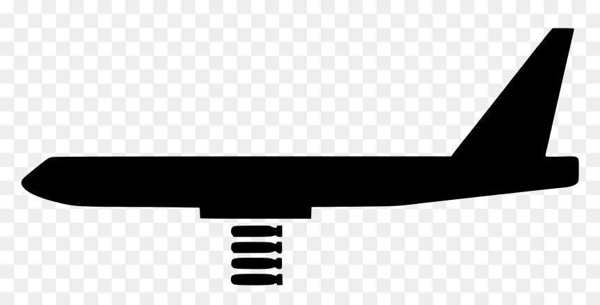 Silhouette At Getdrawings Com - Bomber Clipart, HD Png Download - atomic bomb png