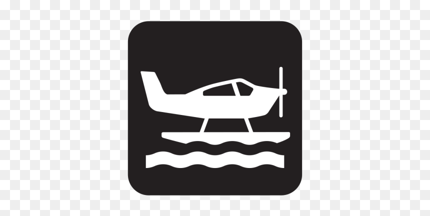Sea Plane Black Png Clip Art - Seaplane, Transparent Png - plane icon png