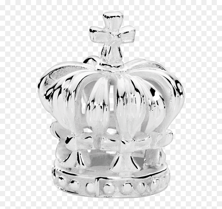 Sterling Silver Crown Charm , Png Download - Perfume, Transparent Png - silver crown png