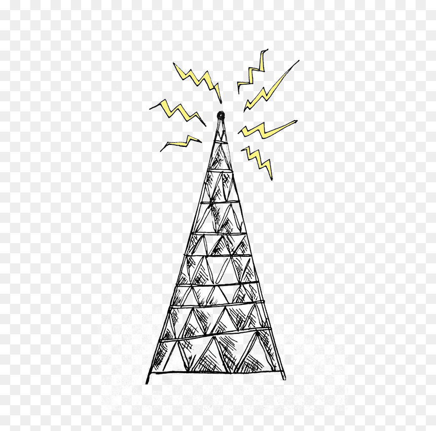 Radiotower Brittany - Triangle, HD Png Download - radio tower png