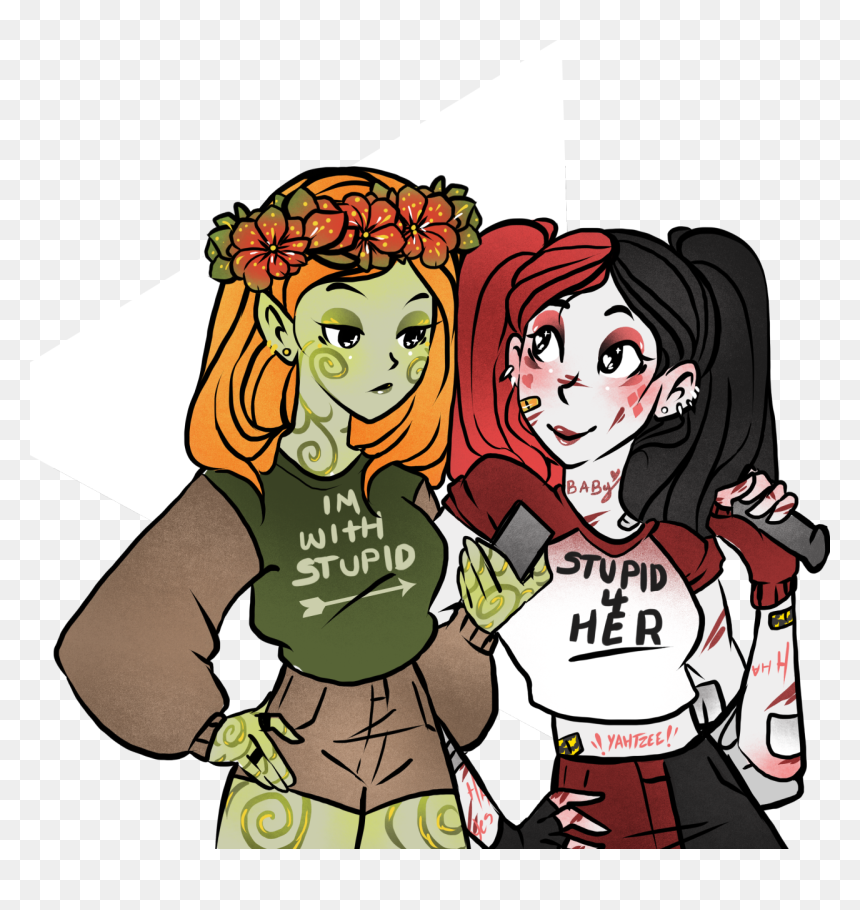 Poison Ivy And Harley Quinn Ship, HD Png Download - poison ivy png