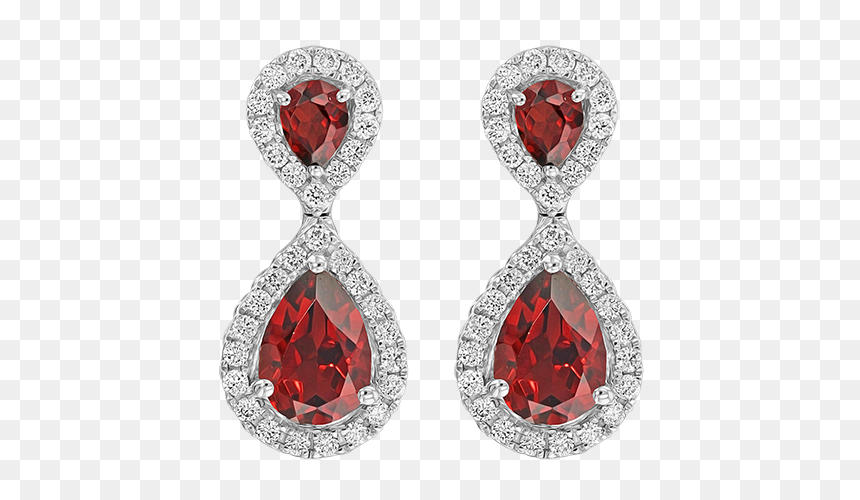 Earrings, HD Png Download - garnet png