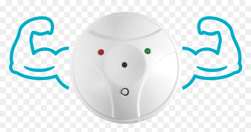 Getsafe Home Security Glass Break Sensor - Circle, HD Png Download - glass break png